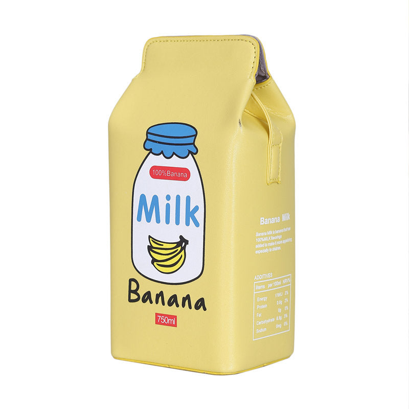 Wholesale Milk Versatile Color Contrast PU Small Square Bags